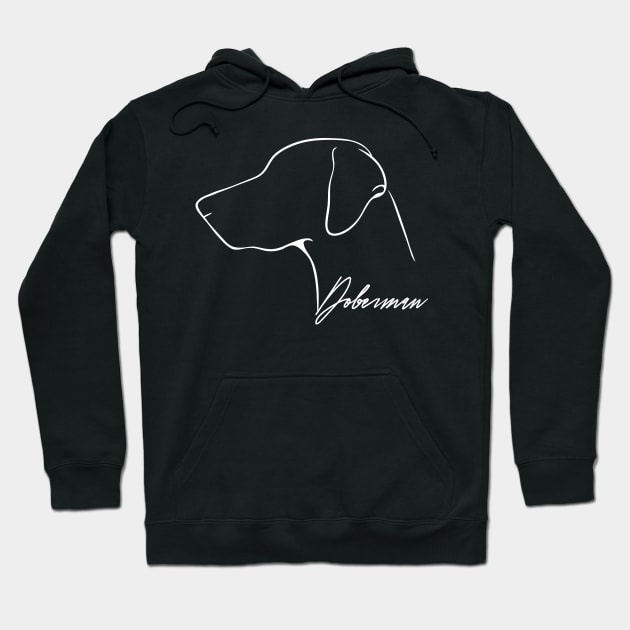 Proud Doberman Pinscher profile dog lover Hoodie by wilsigns